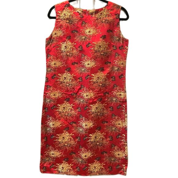 Vintage Red Satin Jacket and Dress - Size Small - Picture 2 of 6